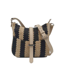 Load image into Gallery viewer, sac bandoulière en raphia tressé Berthille