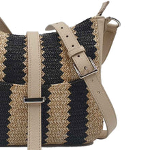 Load image into Gallery viewer, sac bandoulière en raphia tressé Berthille