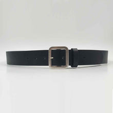 Charger l'image dans la galerie, Ceinture en cuir croupon 4 cm – Boucle laiton argent vieilli