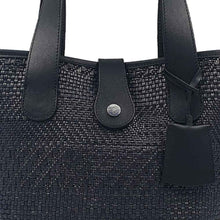 Charger l'image dans la galerie, Sac en cuir et paille tressée à la main, design chic et élégant, tendance été 2026