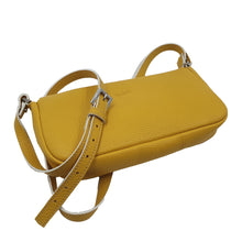 Load image into Gallery viewer, Pochette sac jaune en cuir authentique | Maison Berthille