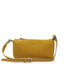 Load image into Gallery viewer, Pochette sac jaune en cuir authentique | Maison Berthille