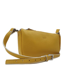 Load image into Gallery viewer, Pochette sac jaune en cuir authentique | Maison Berthille