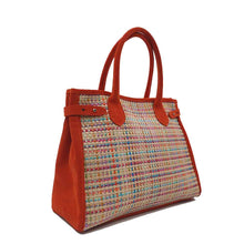 Load image into Gallery viewer, Sac à main Saint Moritz Raphia Bahia et velours | Capsule Été 2025 Berthille