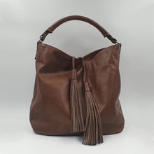 Charger l'image dans la galerie, Sac Porté Épaule en Cuir Gras Marron | Maison Berthille