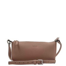 Load image into Gallery viewer, Sac pochette bandoulière cuir rose poudré Berthille