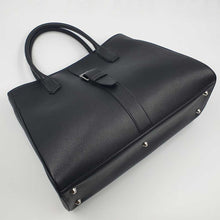 Charger l'image dans la galerie, Grand sac à main cuir noir - Haute Couture