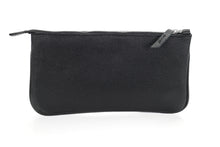 Load image into Gallery viewer, Berthille Pochette Lord couleur noir, en cuir grainé, vue de dos.