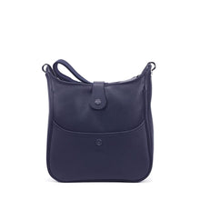 Load image into Gallery viewer, Sac à main en cuir marine grainé | Maison Berthille