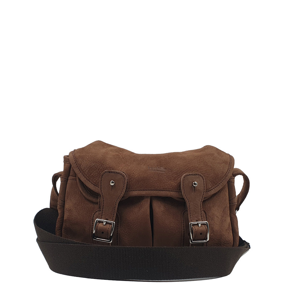 Sac Mini Pêche Nubuck Chocolat