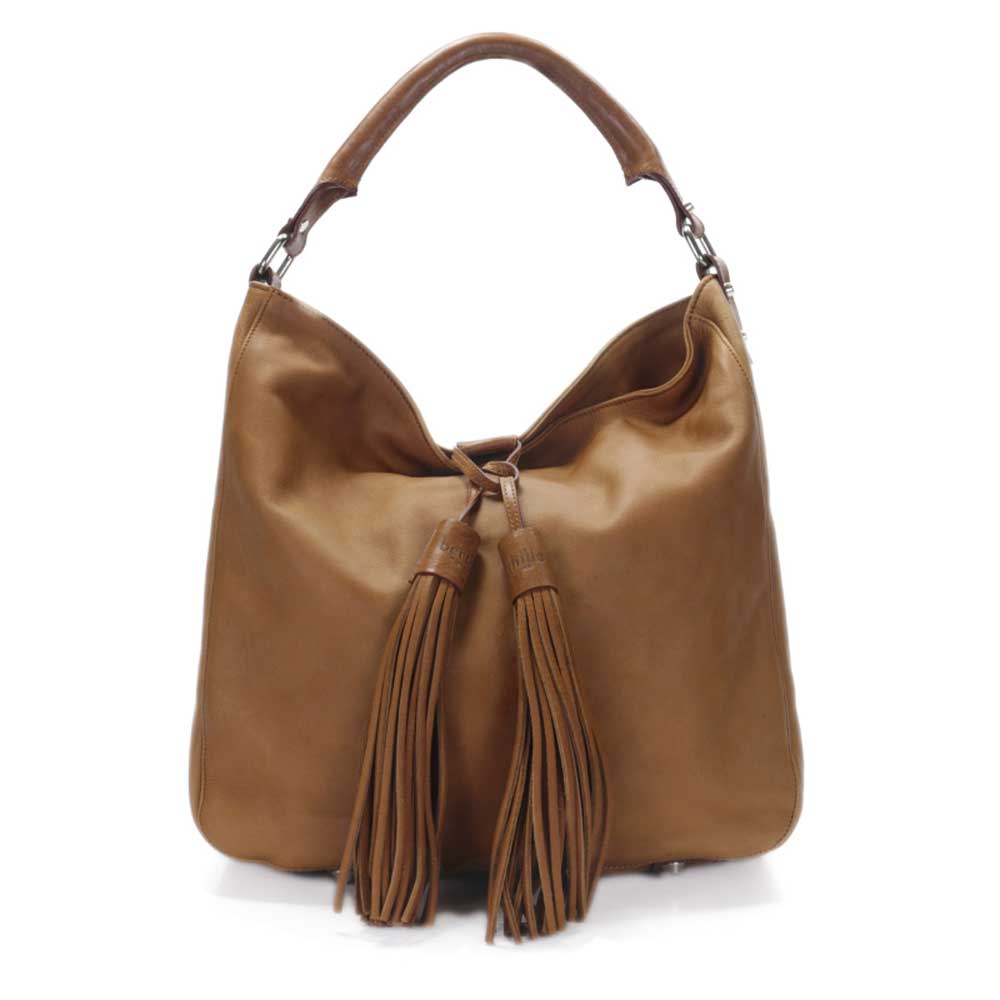 Sac en Cuir Gras Marron | Porté Épaule | Hermine Maison Berthille