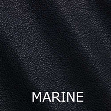 Charger l&#39;image dans la galerie, Ceinture en cuir grainé pleine fleur marine | Boucle Nœud Marin Doré
