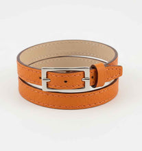 Charger l&#39;image dans la galerie, Bracelet Double Tour en Cuir Grainé | Maison Berthille
