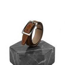 Charger l&#39;image dans la galerie, Bracelet Double Tour en Cuir Grainé | Maison Berthille
