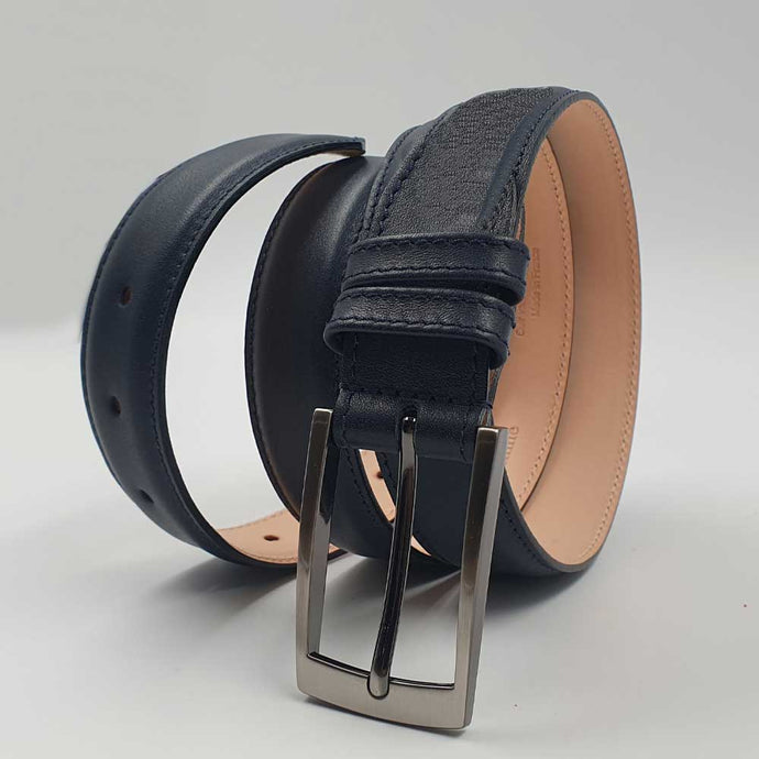 Ceinture Bombée en cuir lisse 30 mm – Élégance Berthille