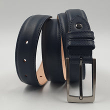 Charger l&#39;image dans la galerie, Ceinture Bombée Cuir Lisse 30mm |  réf. 3525
