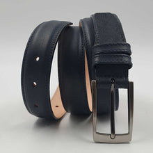 Charger l&#39;image dans la galerie, Ceinture Bombée en cuir lisse 30 mm – Élégance Berthille
