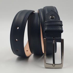 Ceinture Bombée Cuir Lisse 30mm |  réf. 3525