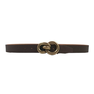 Ceinture en cuir grainé pleine fleur | atelier Maroquinerie Berthille