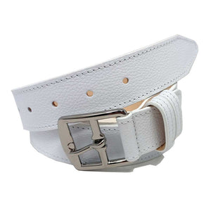 Ceinture Étrivière Cuir Blanche 35mm | réf. 3328 Blanc