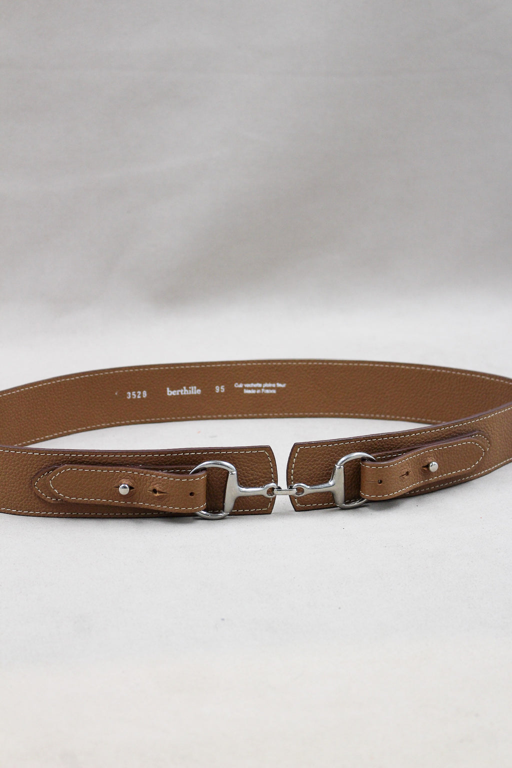 Ceinture marron mors de cheval berthille 