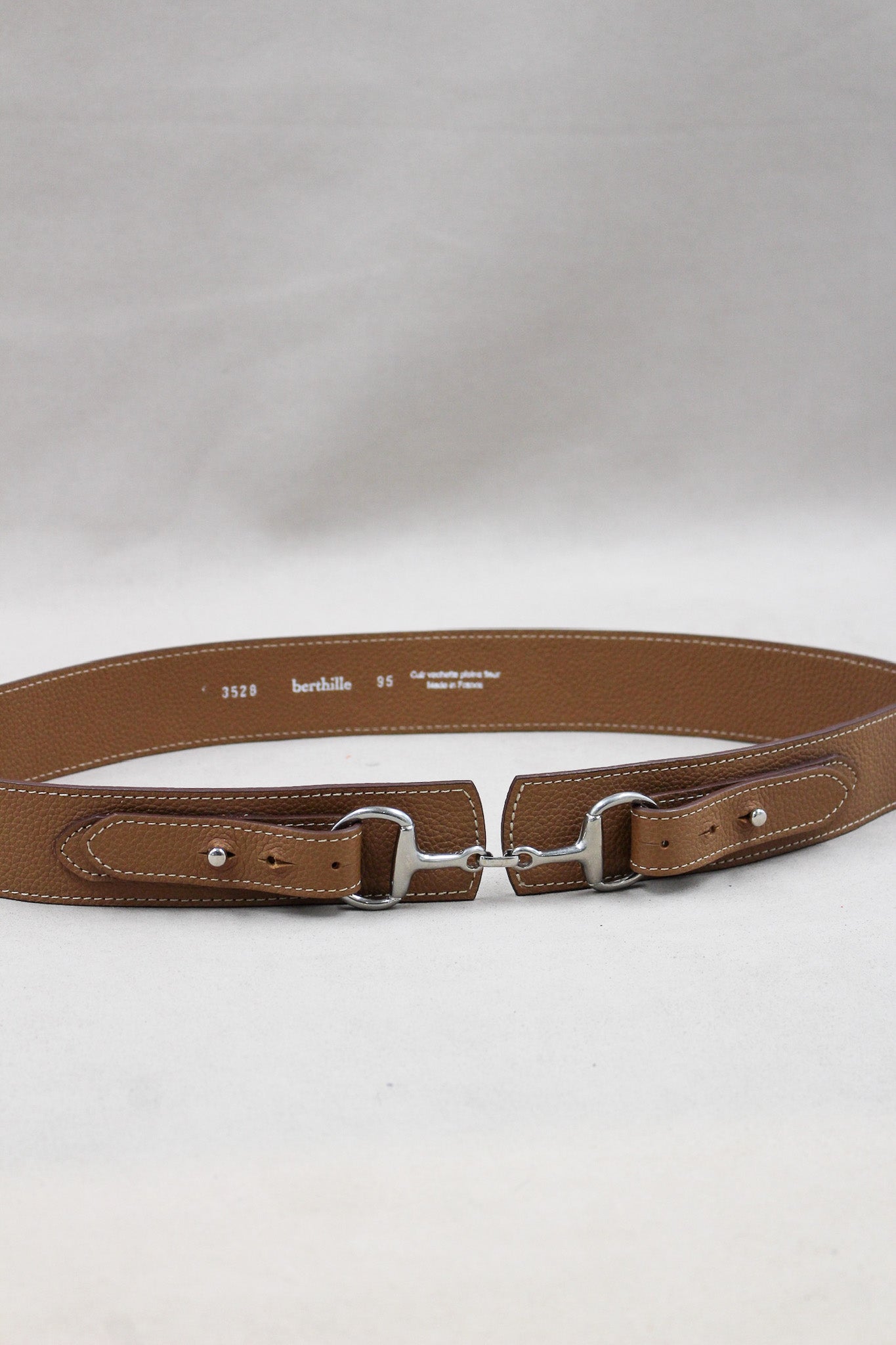 Ceinture marron mors de cheval berthille 