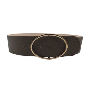 Ceinture en cuir grainé pleine fleur | atelier Maroquinerie Berthille
