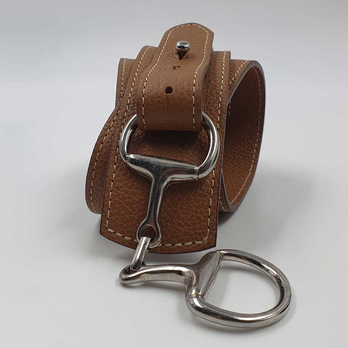 Ceinturon cuir pleine fleur 40 mm – Boucle mors à cheval