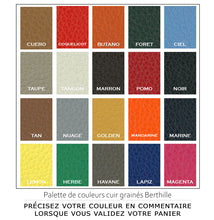 Load image into Gallery viewer, Palette Couleurs Cuirs Grainés - maison Berthille

