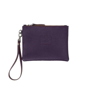 Pochette Cuir Pleine Fleur avec Dragonne | Format Moyen