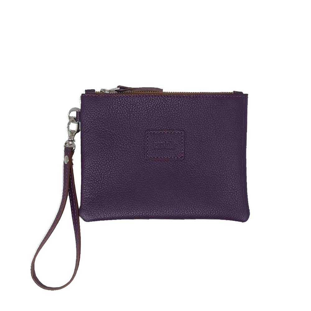 Pochette Cuir Pleine Fleur avec Dragonne | Petit Format