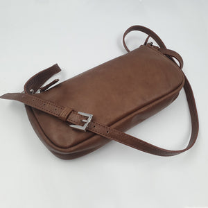 Pochette Berthe Cuir Gras Sauvage Terra