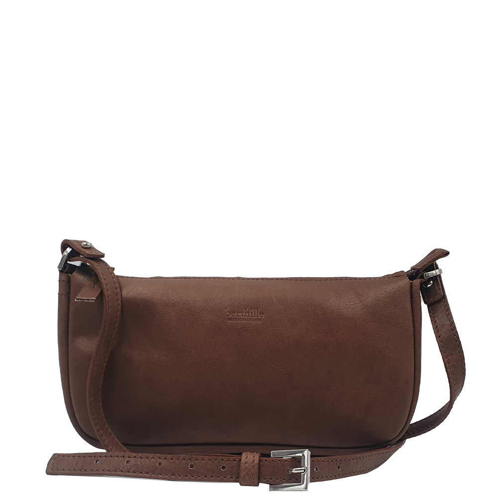 Pochette Berthe Cuir Gras Sauvage Terra