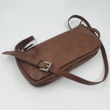 Charger l&#39;image dans la galerie, Pochette Berthe Cuir Gras Sauvage Terra
