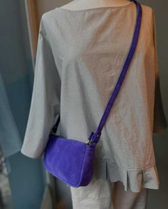 Pochette Berthe en Cuir Velours