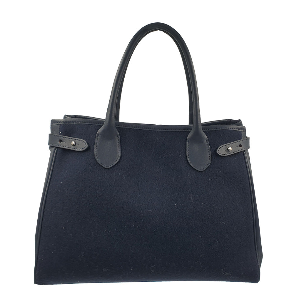 Sac Saint Moritz en Drap de Laine et Cuir