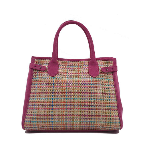 Sac à main Saint Moritz Raffia Bahia et velours | Capsule Été 2025 Berthille