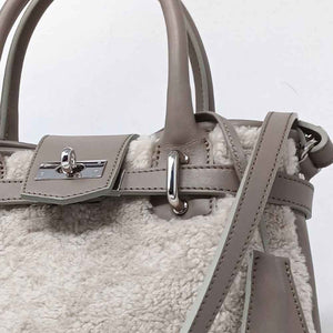 Sac cuir et peau de mouton ultra douce