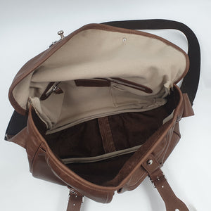 Sac Pêche Cuir Gras Sauvage Terra