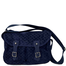 Charger l'image dans la galerie, Sac à main Pêche en Velours Tressé Marine  | Maison Berthille
