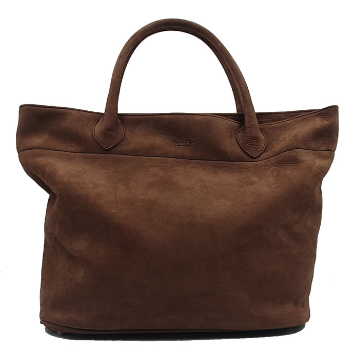 Grand cabas en cuir nubuck chocolat gourmand, chic et pratique. Raffiné, spacieux et durable, l’accessoire parfait pour un style moderne au quotidien.