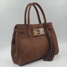 Charger l&#39;image dans la galerie, Sac en Nubuck Chocolat – Capsule Hiver 2025 | Élégance &amp; Modularité | Berthille

