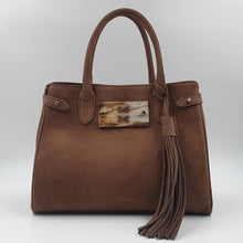 Charger l&#39;image dans la galerie, Sac en Nubuck Chocolat – Capsule Hiver 2025 | Élégance &amp; Modularité | Berthille

