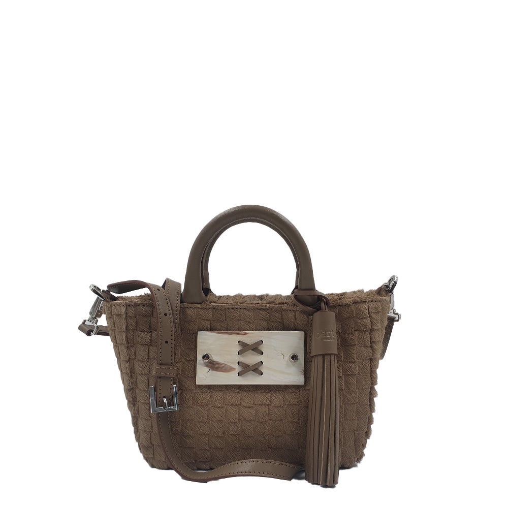 Sac à main Bandoulière Olga Quadra Taupe