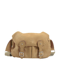 Charger l&#39;image dans la galerie, Sac à main Mini Pêche Nubuck Caramel | Maison Berthille
