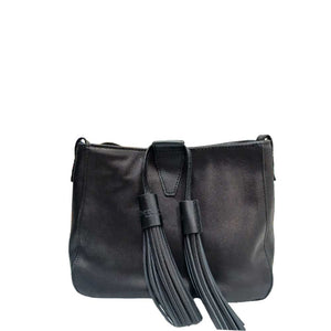 Sac en Cuir gras Noir Herminette  | Maison Berthille