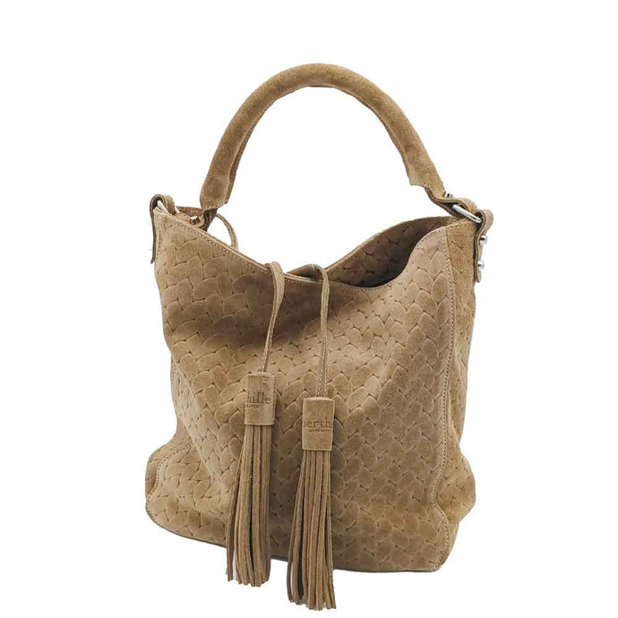 Sac à main porté épaule en velours Maison Berthille