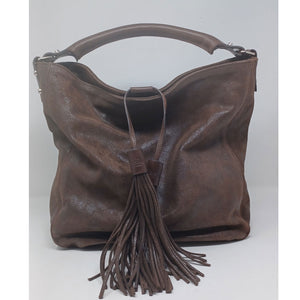 Sac en Cuir Vieilli Marron | Porté Épaule | Hermine Maison Berthille