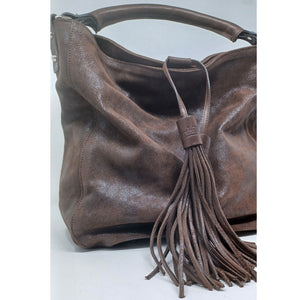 Sac en Cuir Vieilli Marron | Porté Épaule | Hermine Maison Berthille