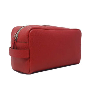 Trousse de toilette en cuir Rouge | Maison Berthille